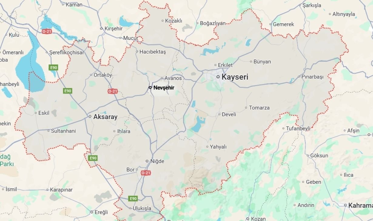 kapadokya nerede kapadokya haritası