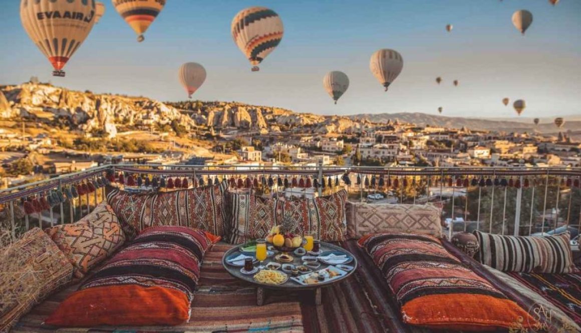 kapadokya balon manzaralı otel