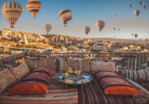 kapadokya balon manzaralı otel