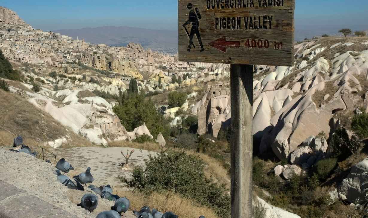Kapadokya göreme gezilecek yerler güvercinlik vadisi